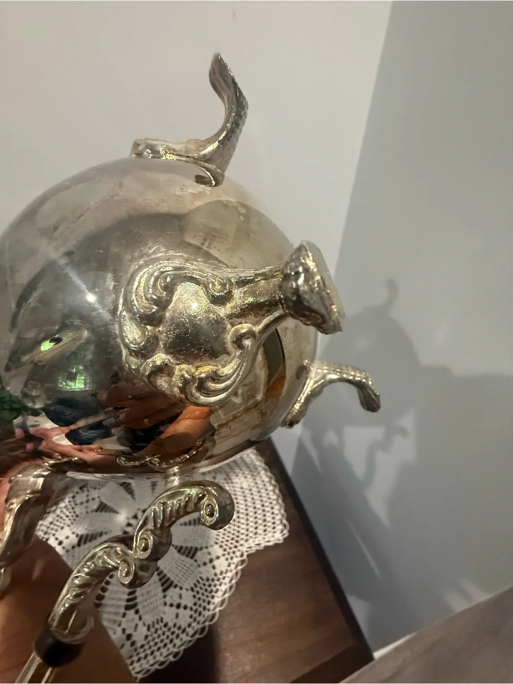 Silver Plated ColorTea/Coffee Pot - Classic Home Dining Accent